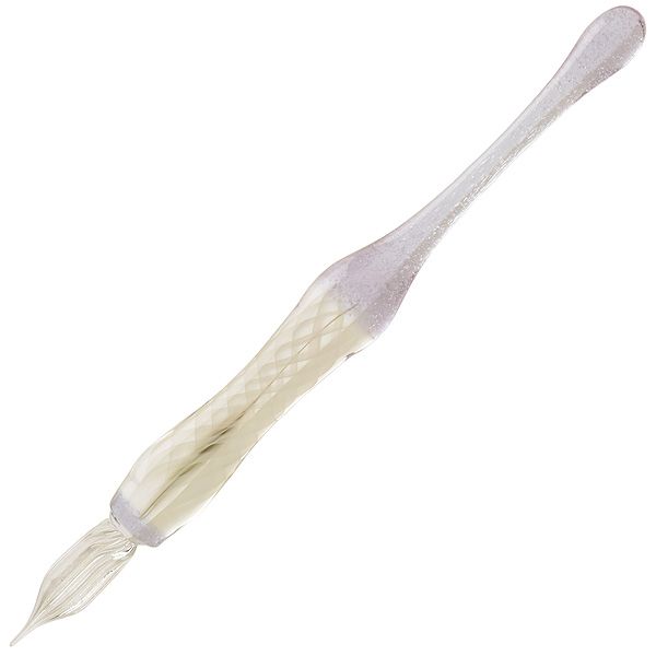 川西硝子 ガラスペン 硬質ガラスペン 螺旋（らせん） インサイド 白