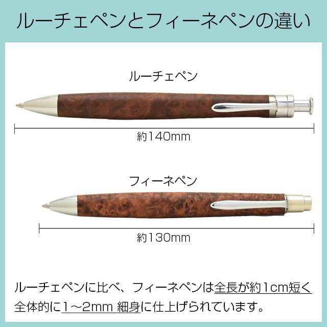 工房 楔 ボールペン フィーネペン 花梨こぶ杢 | ペンハウス