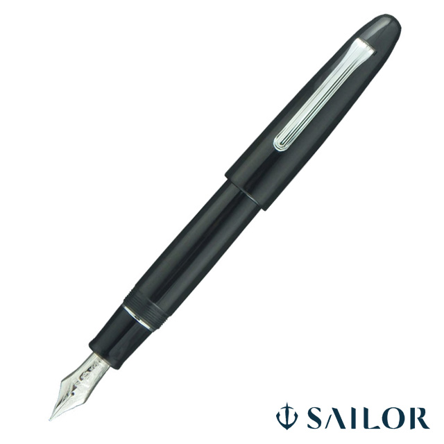 SAILOR セーラー万年筆 万年筆 キングプロフィット エボナイト 銀 11