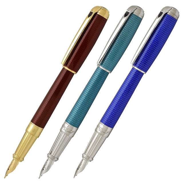 S.T Dupont エス・テー・デュポン 万年筆 New ラインD ラージ ギヨシェ