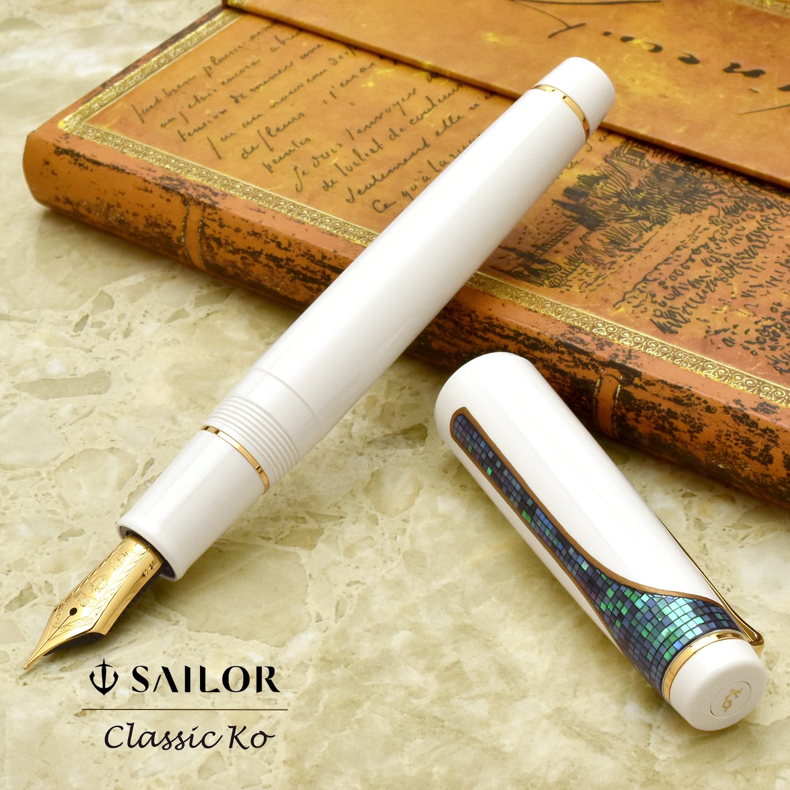 SAILOR セーラー万年筆 蒔絵文房万年筆 Classic Ko デコ ロータス