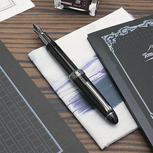 即日出荷OK】SAILOR（セーラー万年筆） 万年筆 長刀研ぎ ブラック