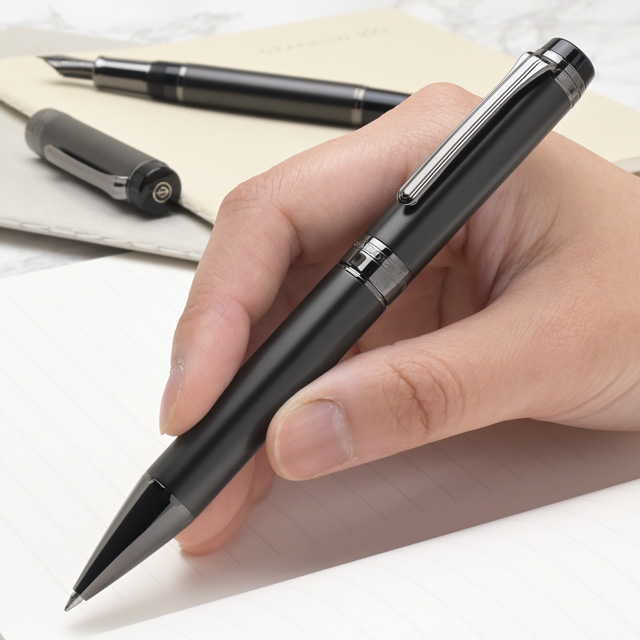 SAILOR セーラー万年筆 ボールペン CYLINT マットブラックステンレス