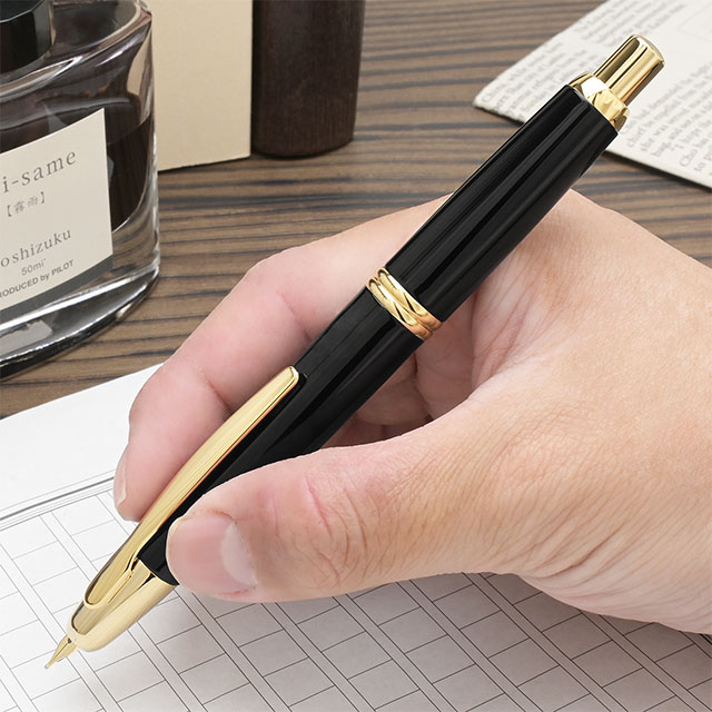 パイロット 万年筆 キャップレス ブラック | ペンハウス