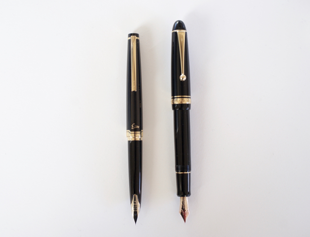 PILOT エリート万年筆 18K と PILOT センスの良い万年筆の2本