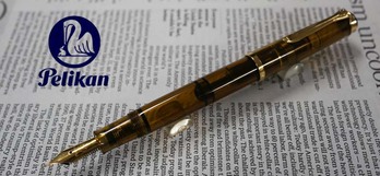 試筆のみ 2014年 特別生産色 万年筆 M200 コニャック EF 備品付き