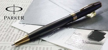 ≪名入れ特急便≫パーカー ボールペン ソネット グレイGT（THE GREY