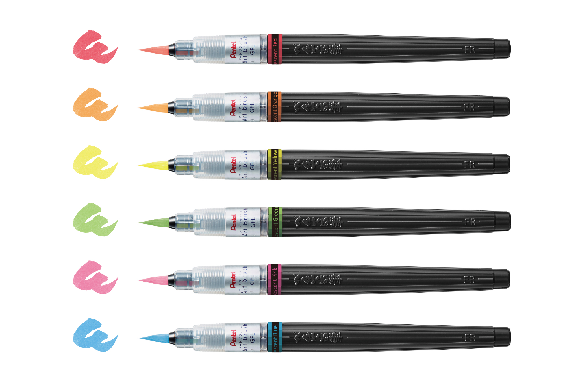 ネオンカラーが鮮やかな発色の筆ペンが新登場 「筆タッチサインペン