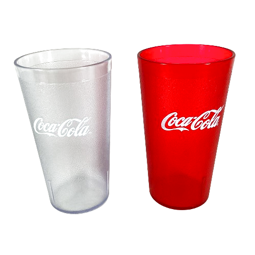 COCACOLA｜コカ・コーラ|クリア｜ソーダタンブラー｜□マグカップ