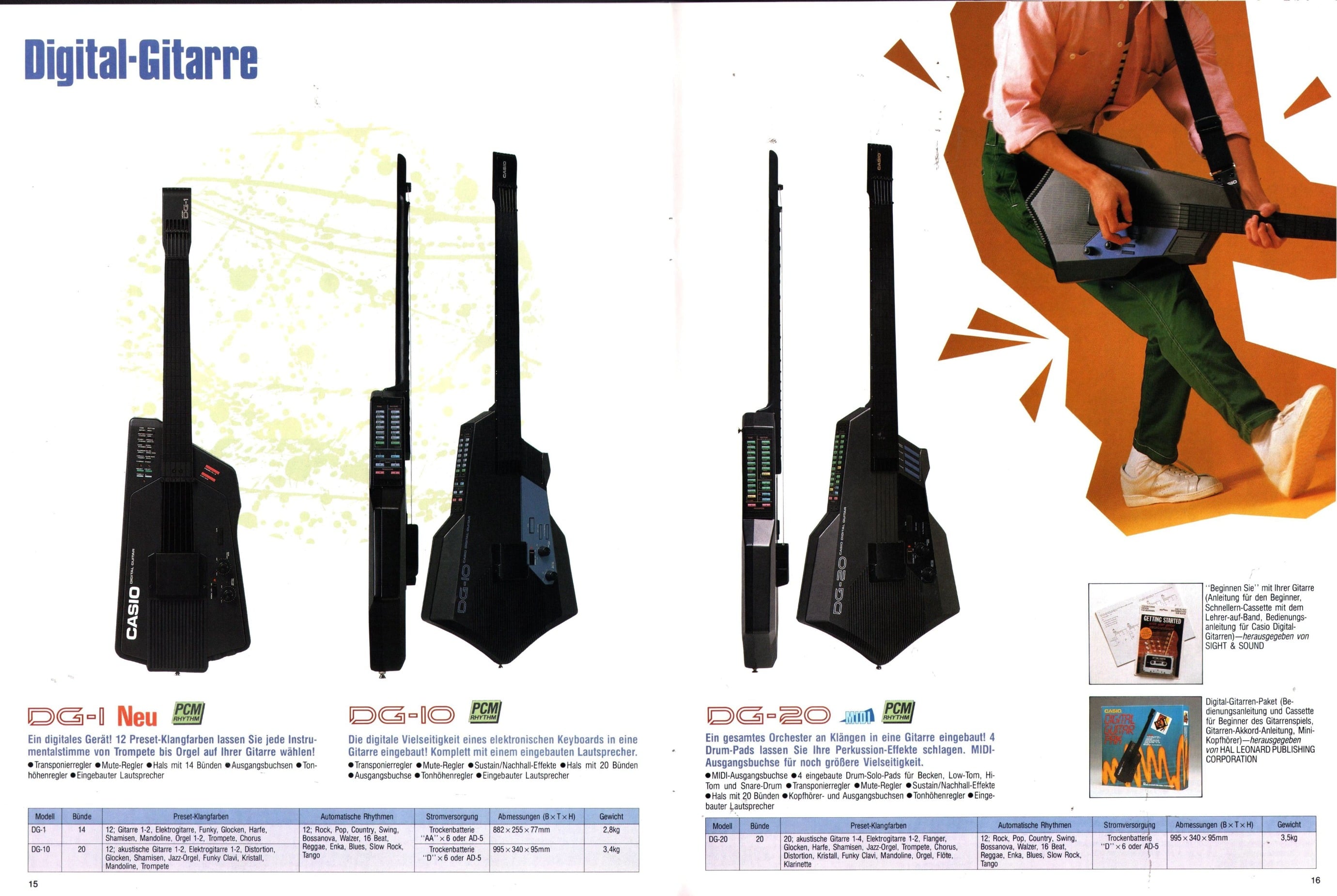 The Next Guitar: Casio DG Digital Guitars - Perfect Circuit