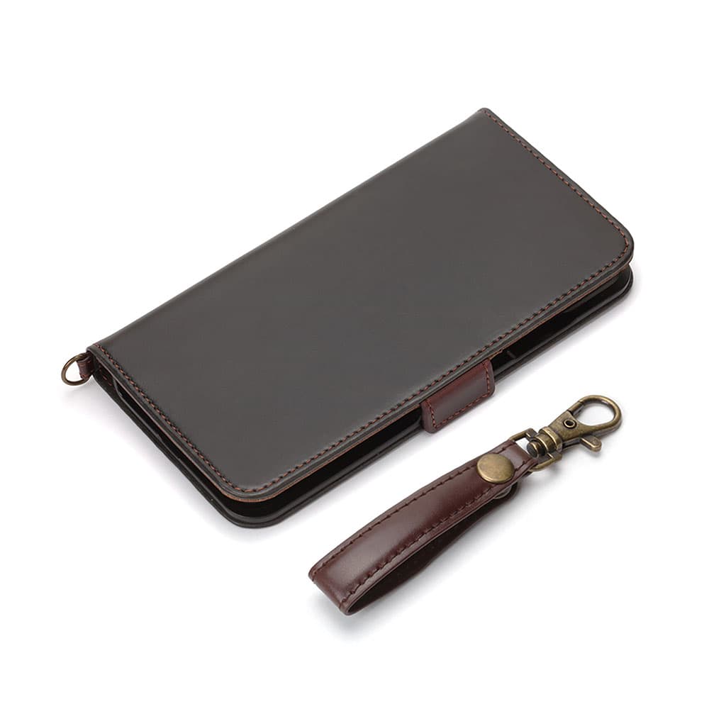 DEMUIブラックフリップ式ソフトケース iPhone12 2025年最新