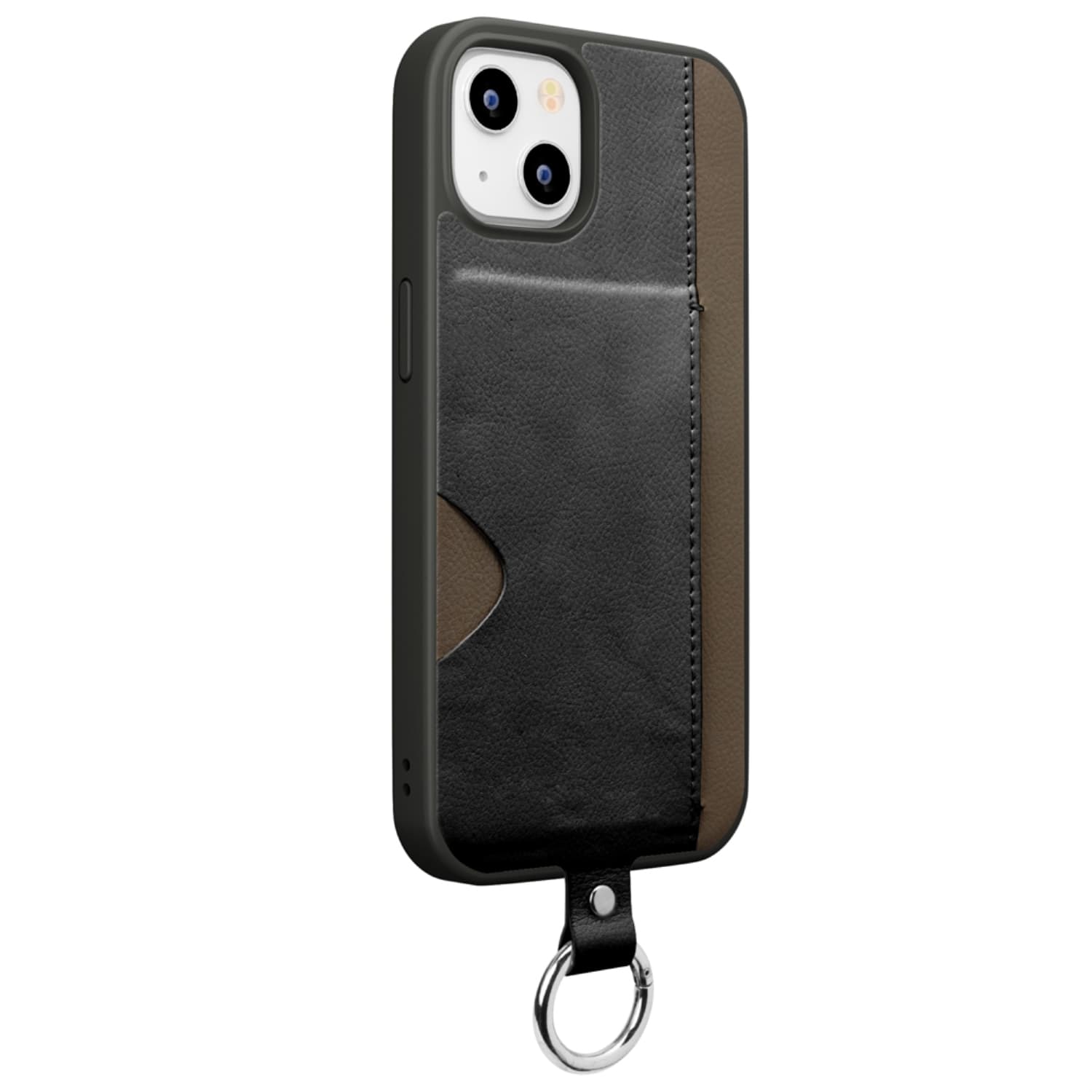 iPhone 13用 ポケット付 ハイブリッドタフケース ブラック｜株式会社PGA