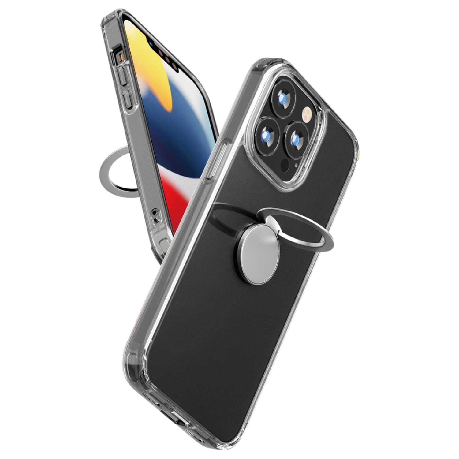 iPhone13 pro SIMフリー 128GB 美品 シルバ 箱付属品ケース Amazon