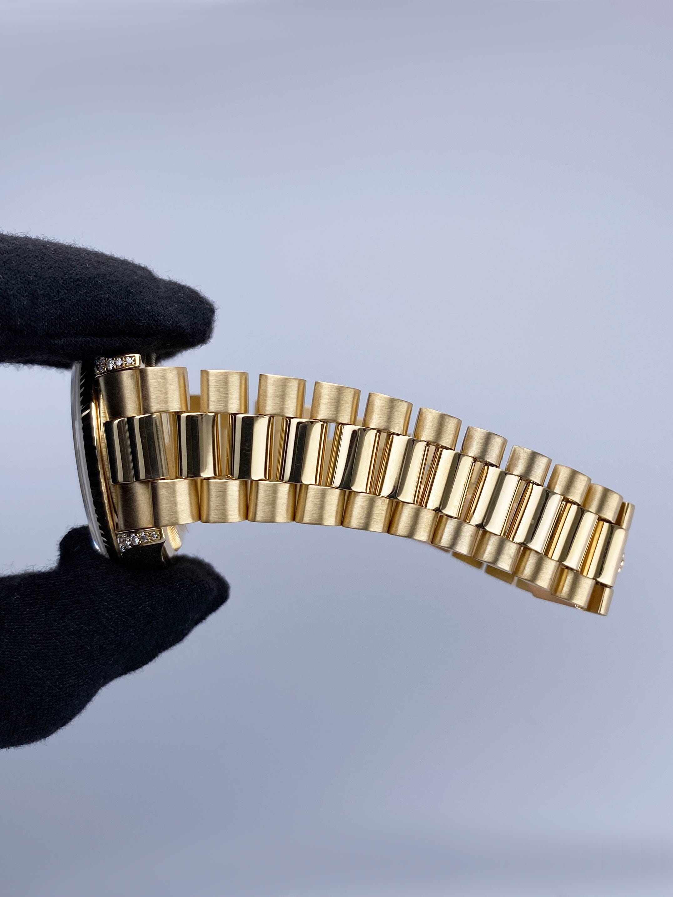 Rolex Day-Date 18338 Diamond 18K Yellow Gold Mens Watch – Phigora