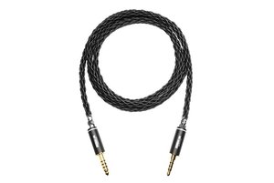 NOBUNAGA Labs、3.5mm 4極入力対応4.4㎜バランスヘッドホンケーブル