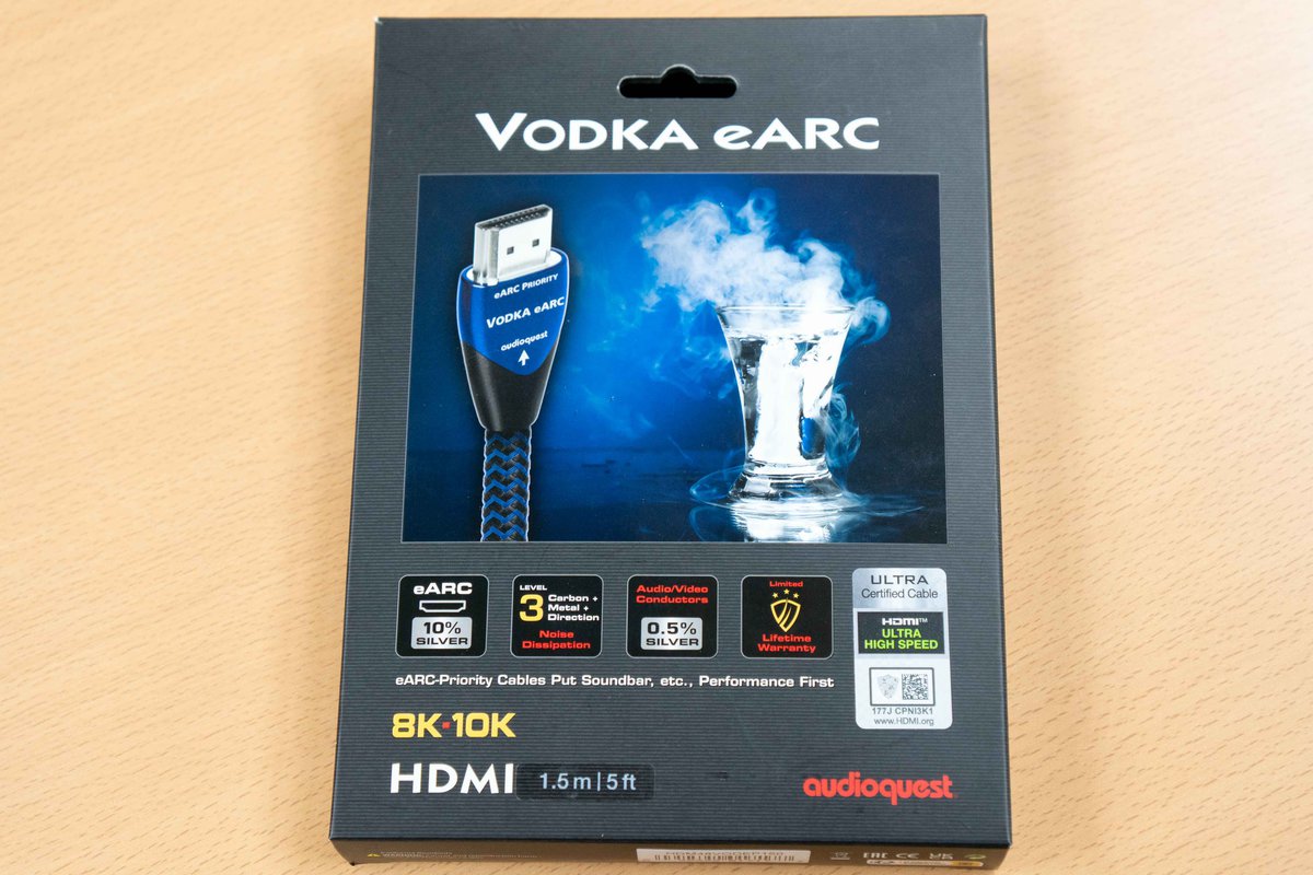 AudioQuest、“テレビの音を高音質で楽しむ” HDMIケーブル「Vodka 48