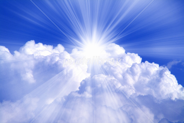 青空と白い雲 写真素材 [100191] - フォトライブラリー