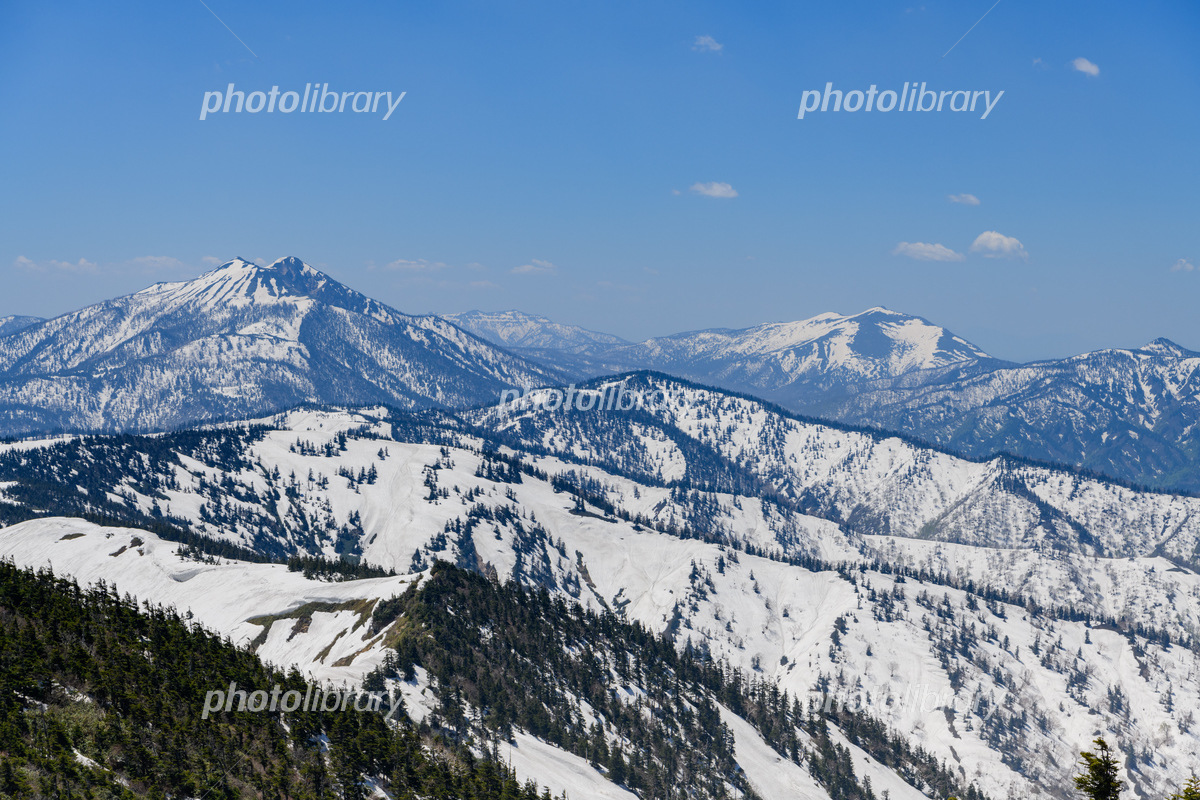 至仏岳 燧ヶ岳 会津駒ヶ岳 越後駒ヶ岳 巻機山 大型山岳模型透明ケース