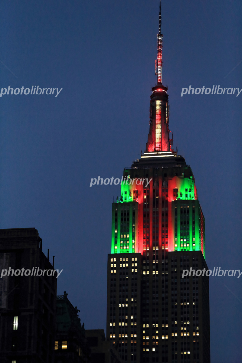 エンパイアステートビル クリスマス 写真素材 [5264468] - フォト
