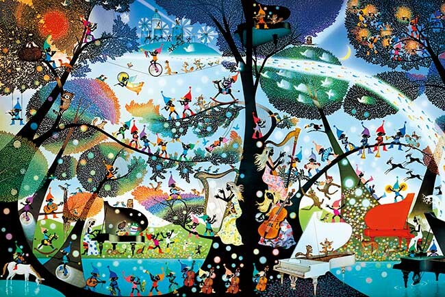 ジグソーパズル こびとの楽園 藤城清治 1000ピース - 管楽器雑貨専門店