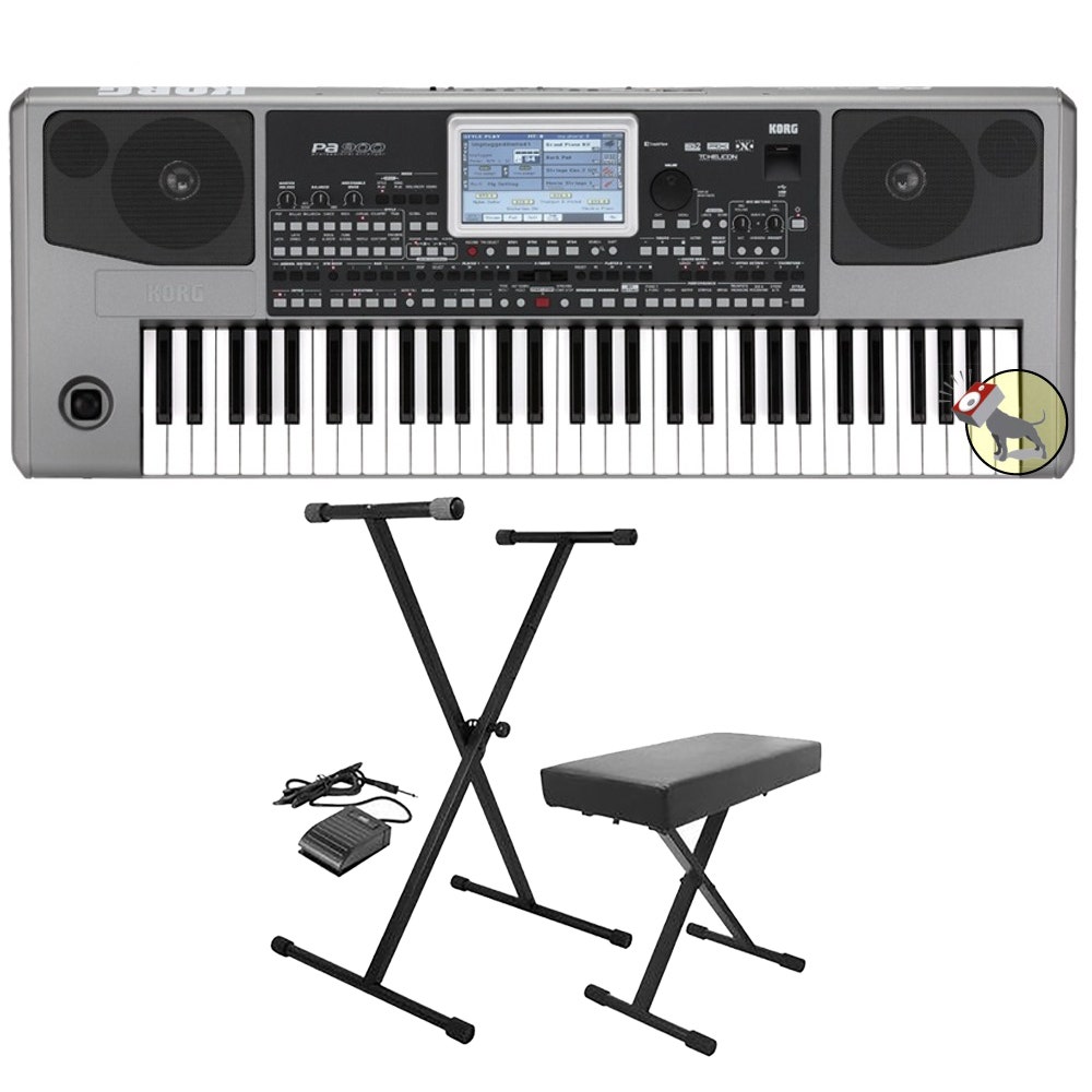 Korg Pa900 Professional Arranger 61-Key Keyboard with Stand, Bench