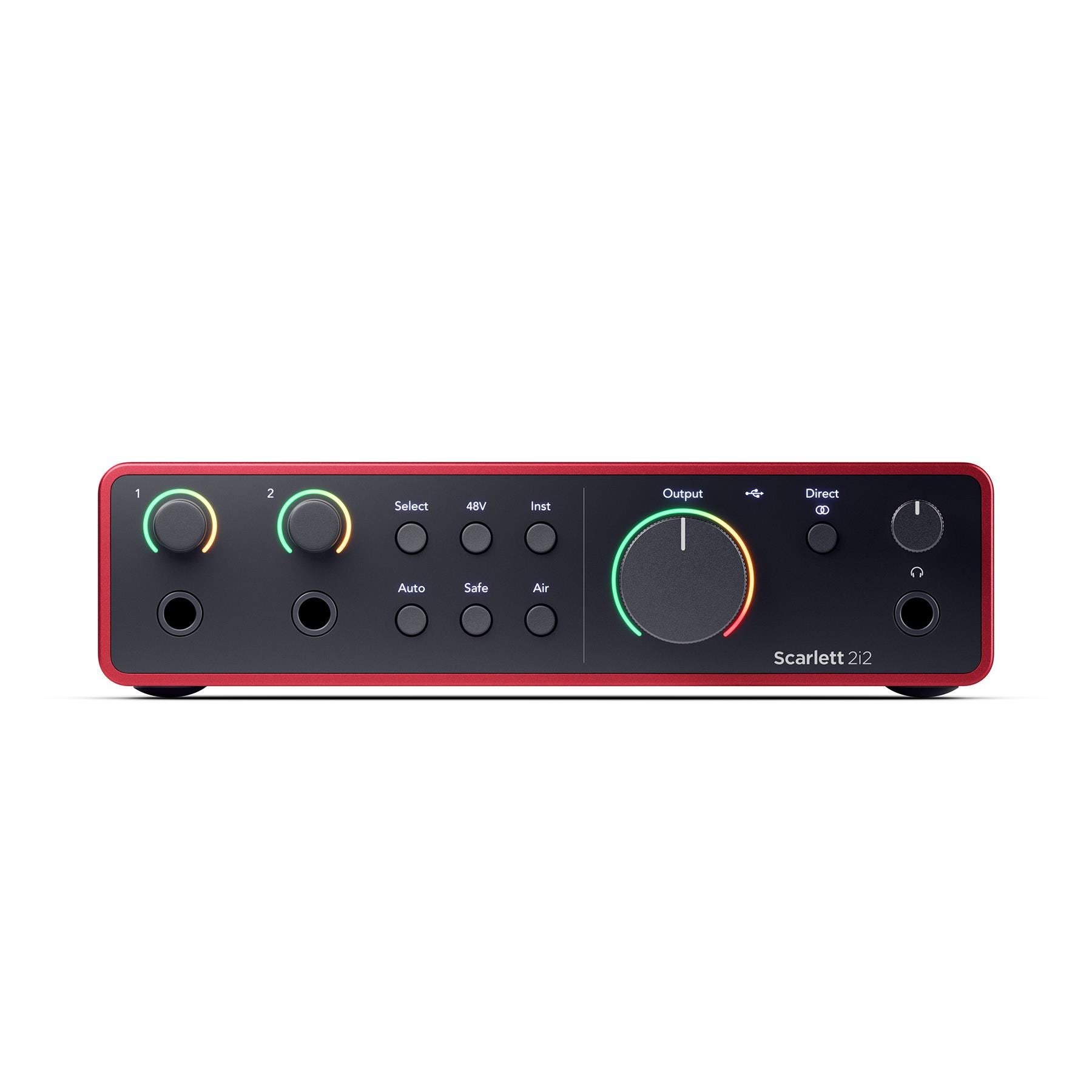 Focusrite Scarlett 2i2 Studio (4th Gen) Bundle with RF-X, Stand