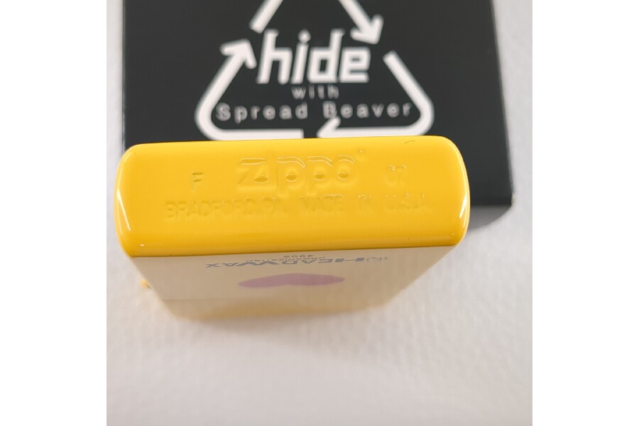 hide イエローハート ジッポー スリム 未使用品 ZIPPO hide イエロー