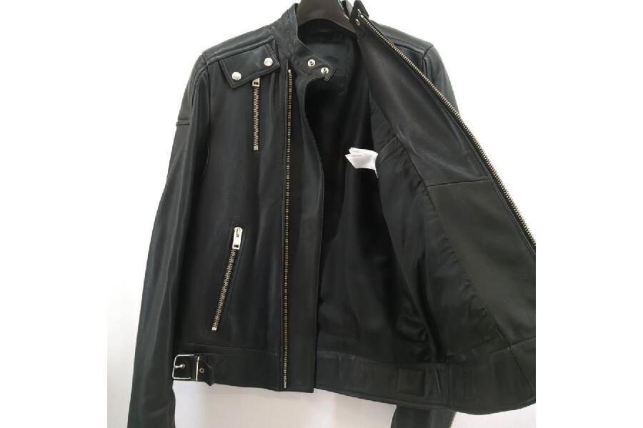 中古 DIESEL ディーゼル レザージャケット ラムレザー ライダース