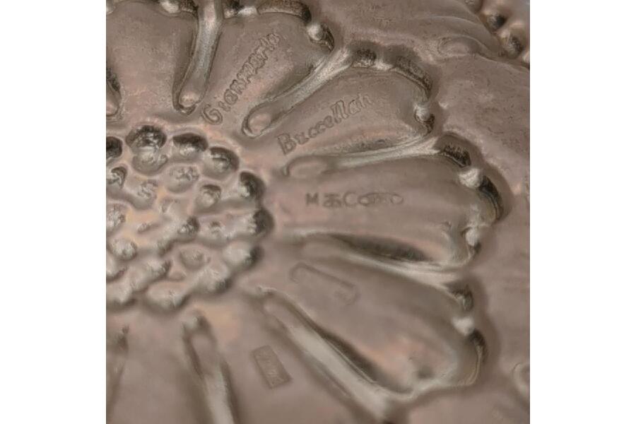 ジャンマリア ブチェラッティ 銀製小皿 フラワー シルバー925 38.8g