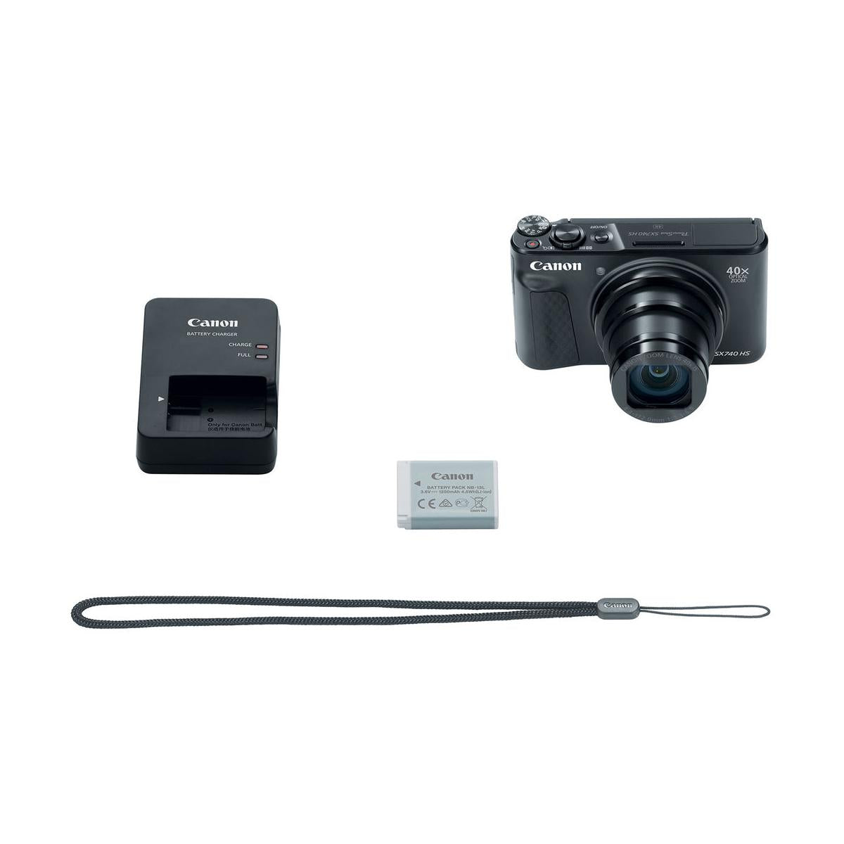 Canon PowerShot SX740 HS Digital Camera (Black)