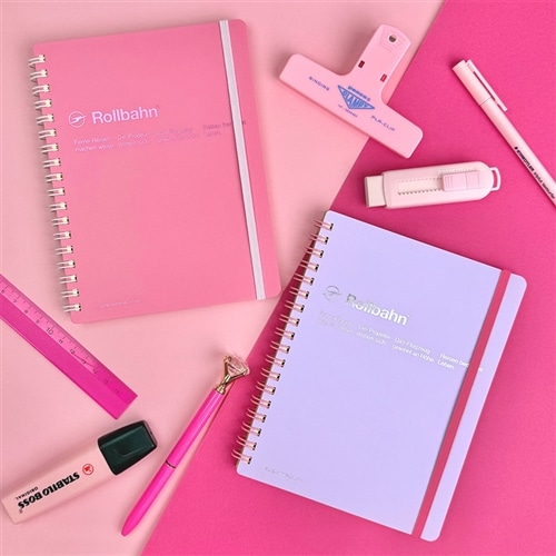 Rollbahn ポケット付きメモ帳 Lサイズ 4冊セット mogela Rollbahn