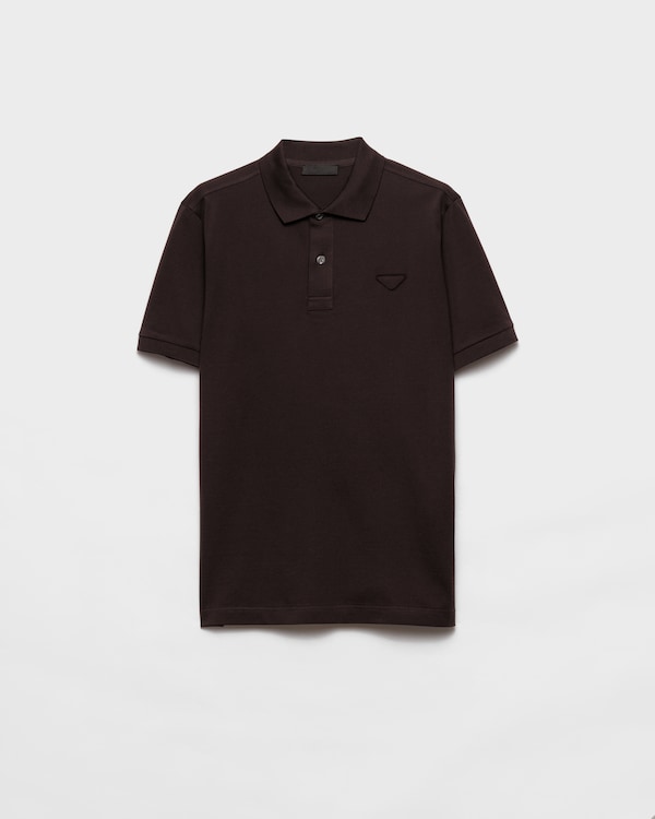 Black Re-nylon And Jersey T-shirt | PRADA