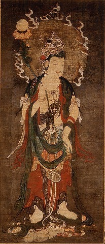 絹本著色十二天像／千葉県