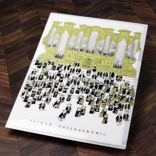 A4 クリアファイル 《NSO Cats Paradise Orchestra》 音楽雑貨