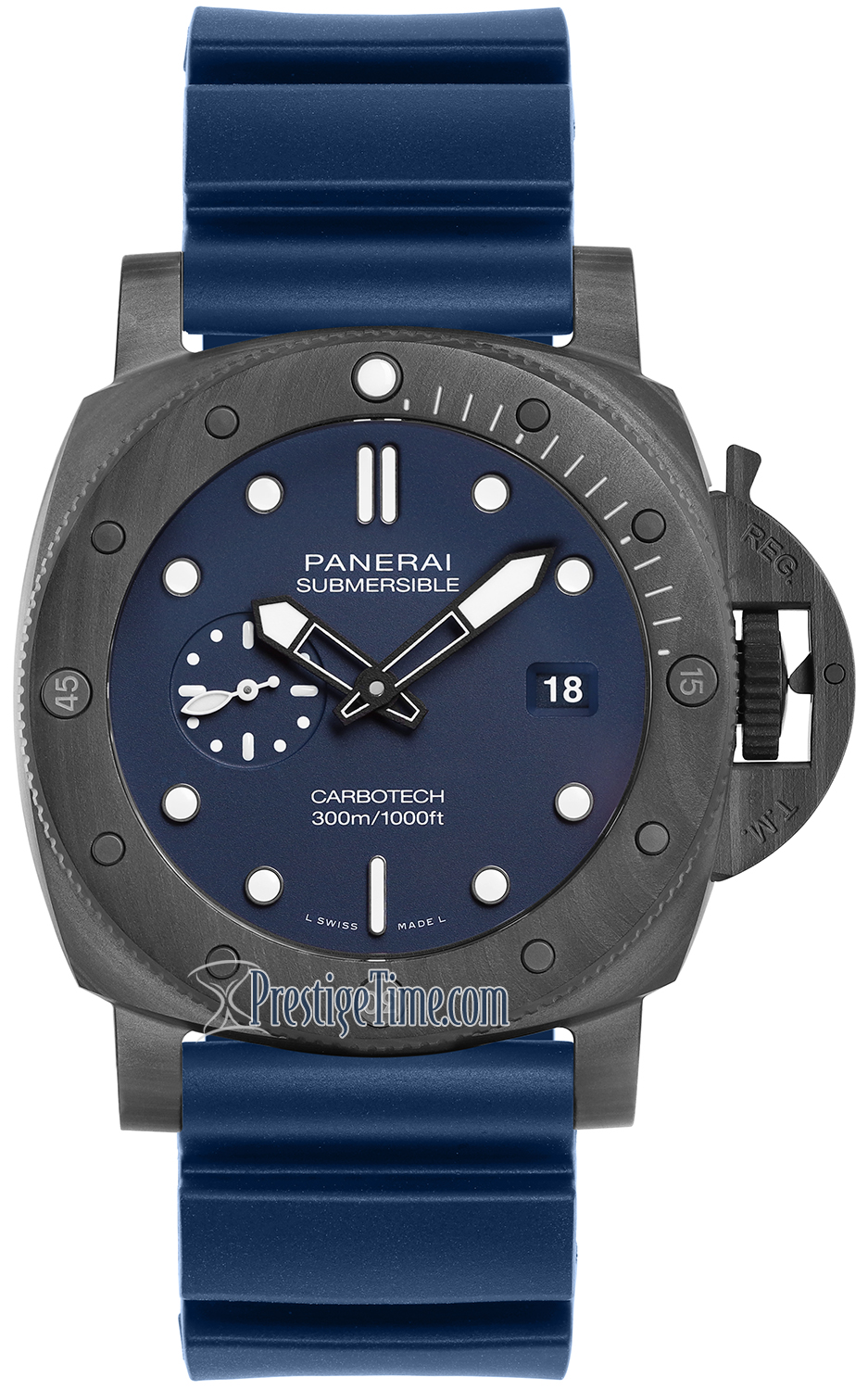 pam01232 Carbotech Blu Abisso Panerai Submersible QuarantaQuattro