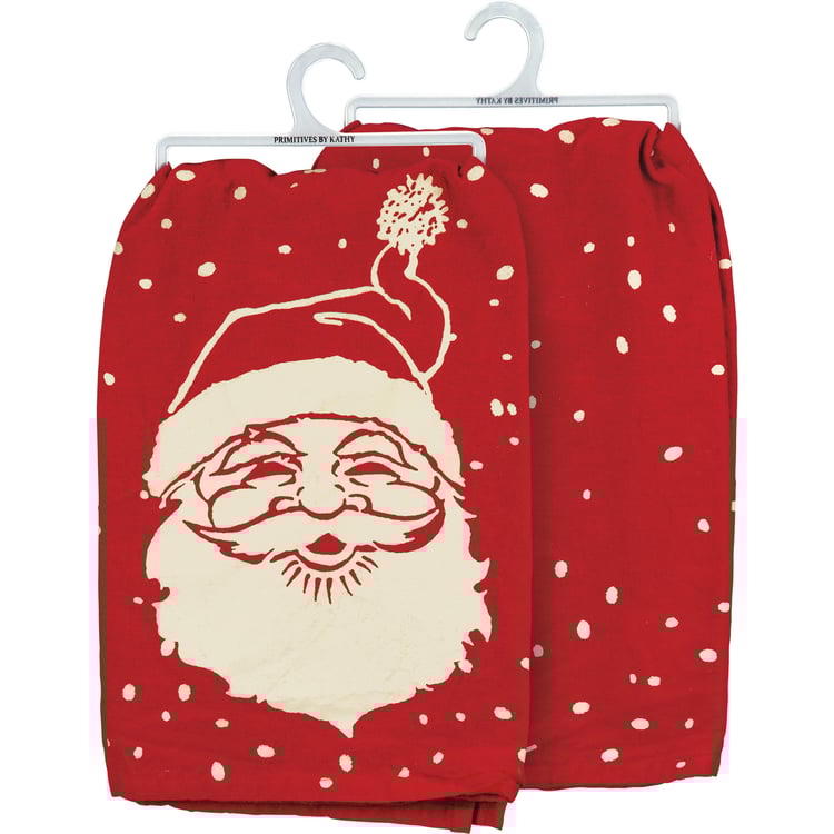 Vintage Santa Kitchen Towel | Primitives By Kathy
