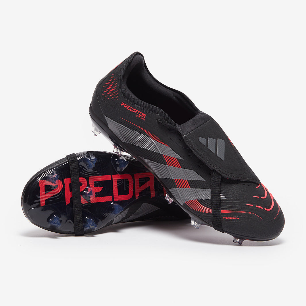 adidas Predator サッカースパイクFG ブラック/レッド adidas Predator