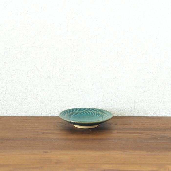 市野耕 灰釉 4寸縞皿 | 食器と料理道具の専門店「プロキッチン」