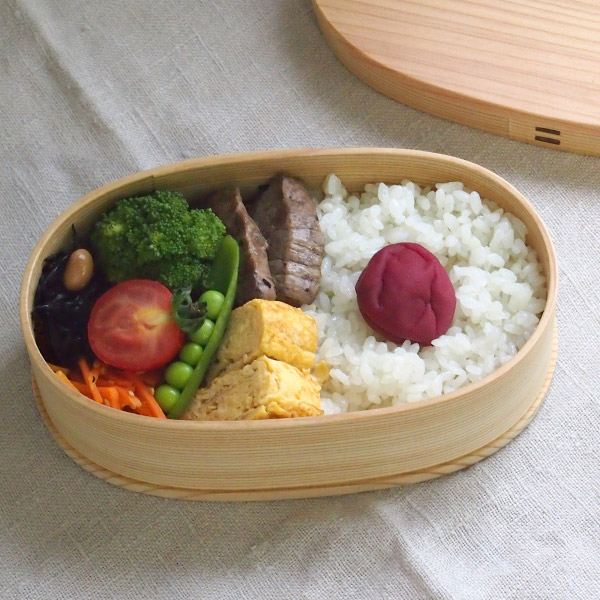 秋田杉 大館曲げわっぱ弁当箱 小判 小 | 食器と料理道具の専門店「プロ