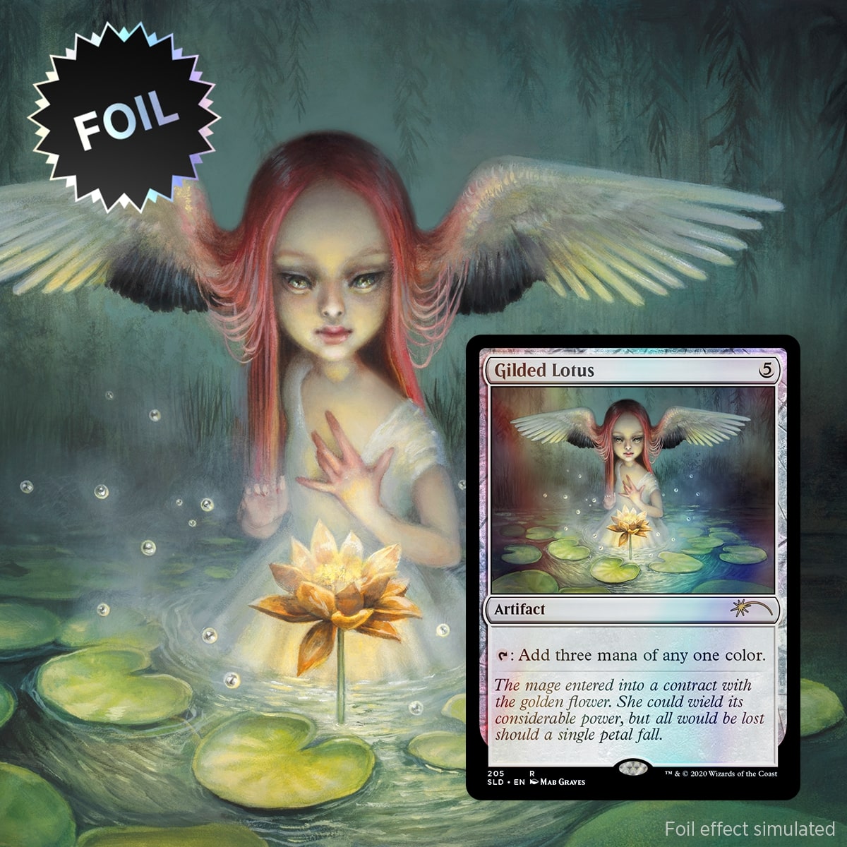 未開封 secret lair 金粉の水連 日版 foil MTG Secret Lair 金粉の水蓮