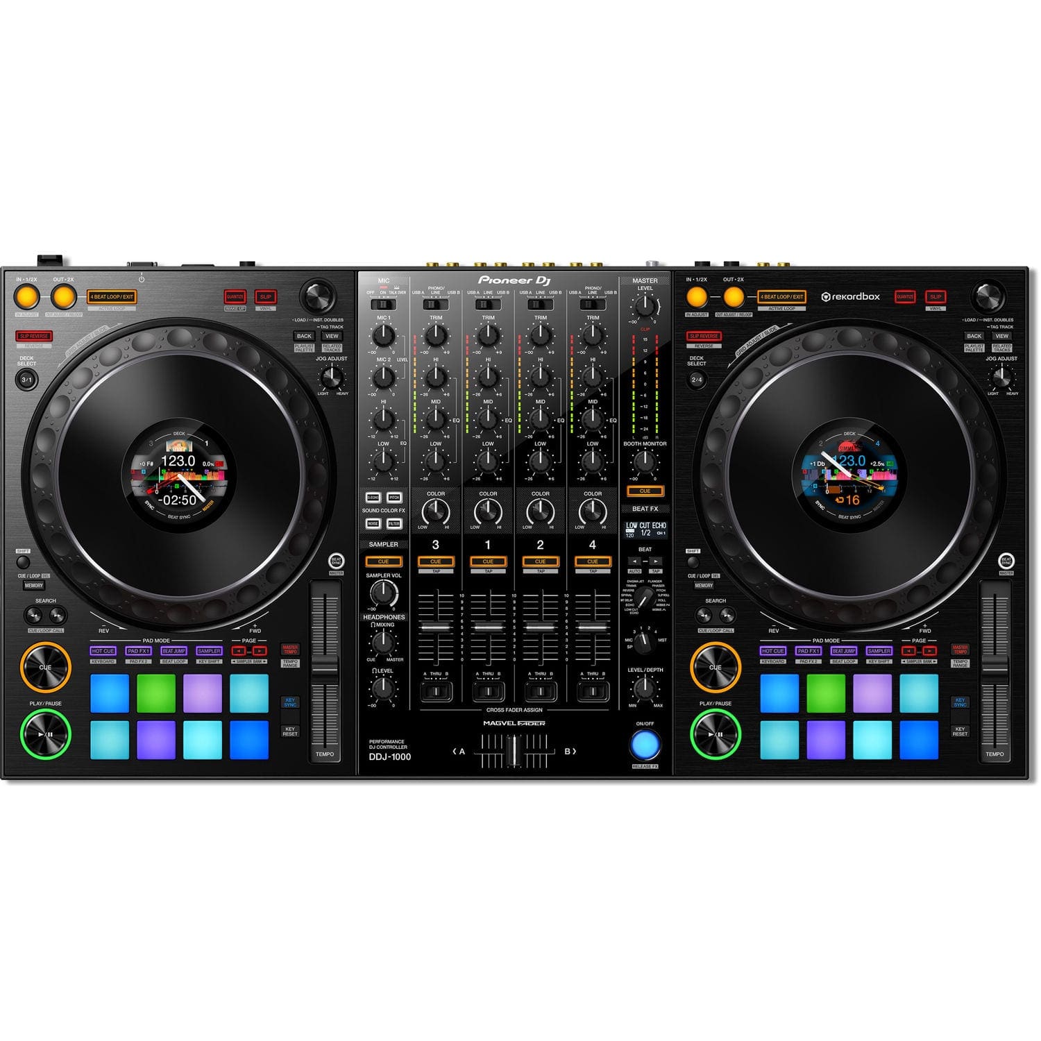 Pioneer DDJ-1000 4-Channel DJ Controller for rekordbox w/ Gator