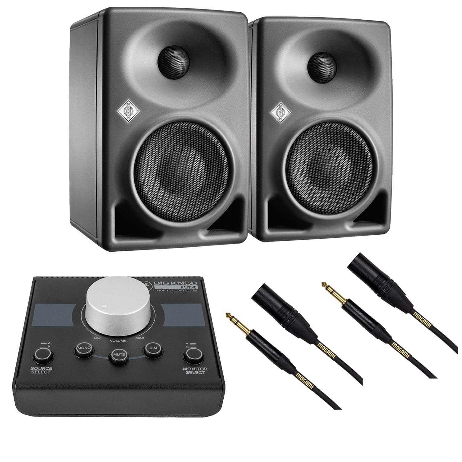 Neumann KH 80 DSP Studio Monitor (Pair), Makie Big Knob Passive