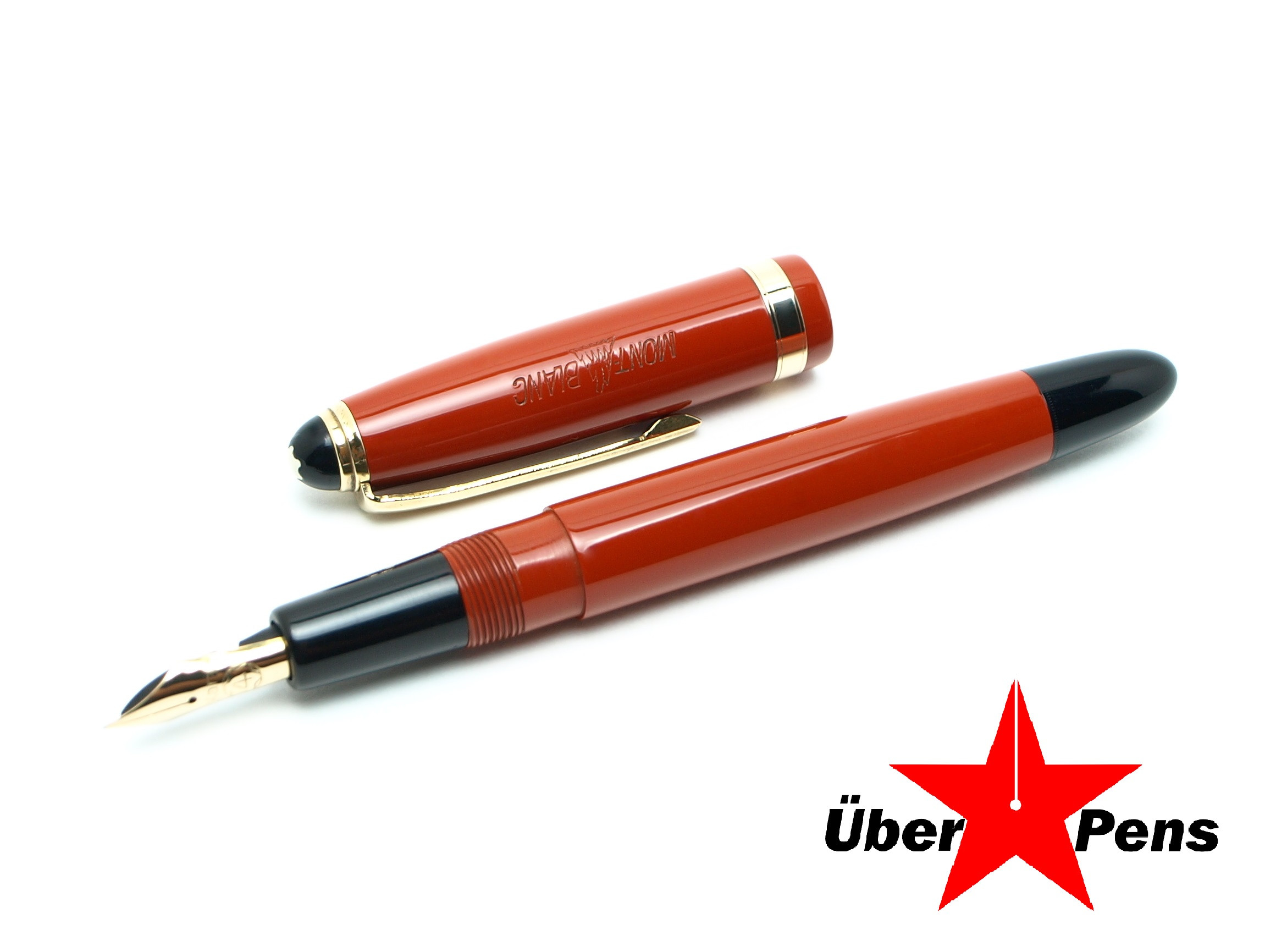Extremely Rare 1950's Coral Red No.206 Montblanc Flex #4 Nib