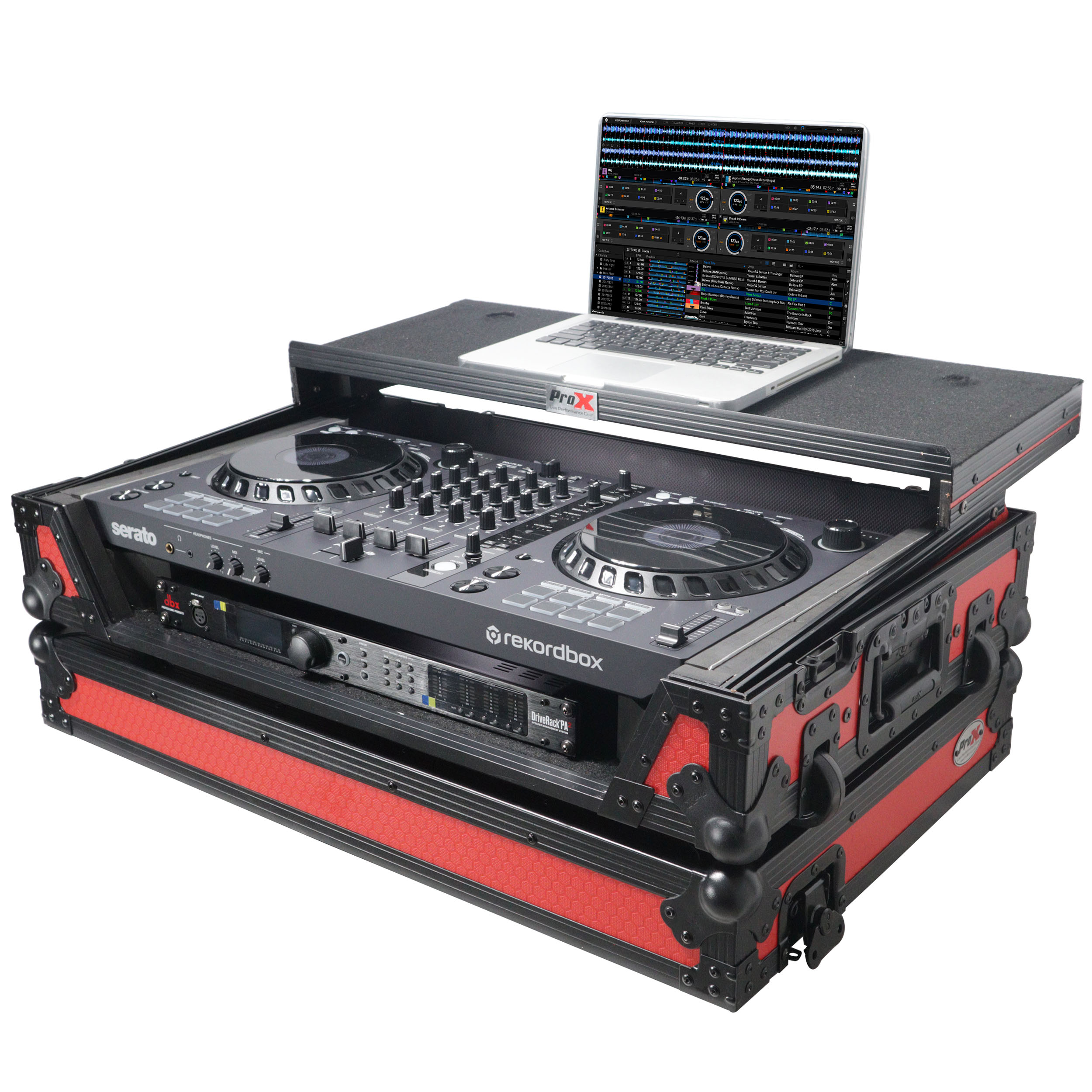 Flight Case for Pioneer DDJ-FLX6 Digital Controller W-Laptop Shelf