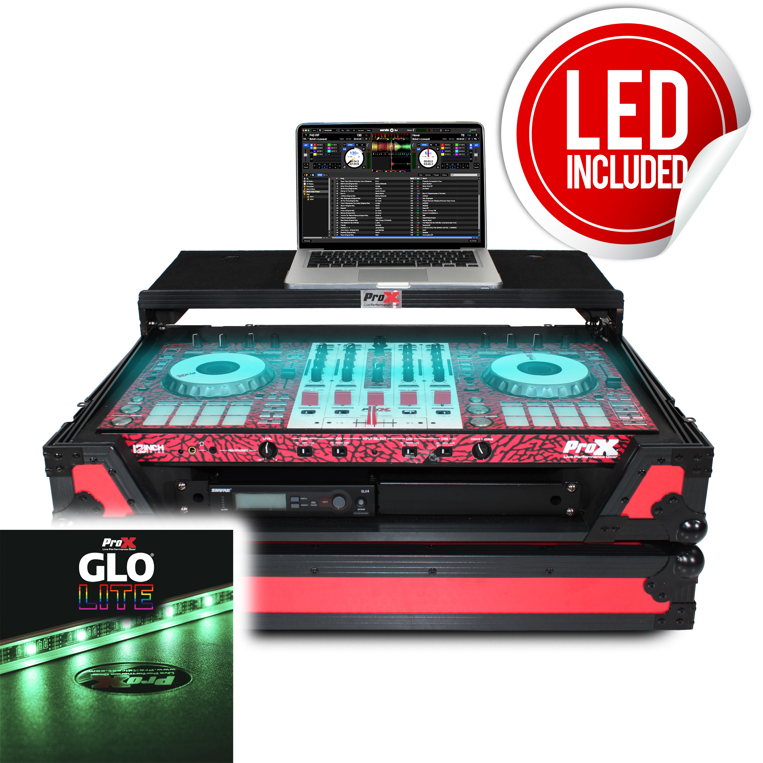 ProX XS-DDJSXWLTRB Flight Case For Pioneer DDJ-SX - DDJ-RX Digital