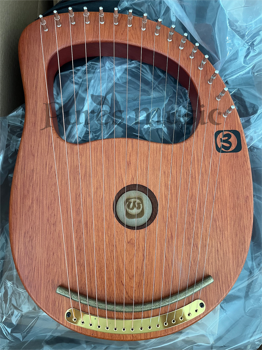 Walter 16-String Lyre Hollow High Quality Mahogany Solid Wood Lyre