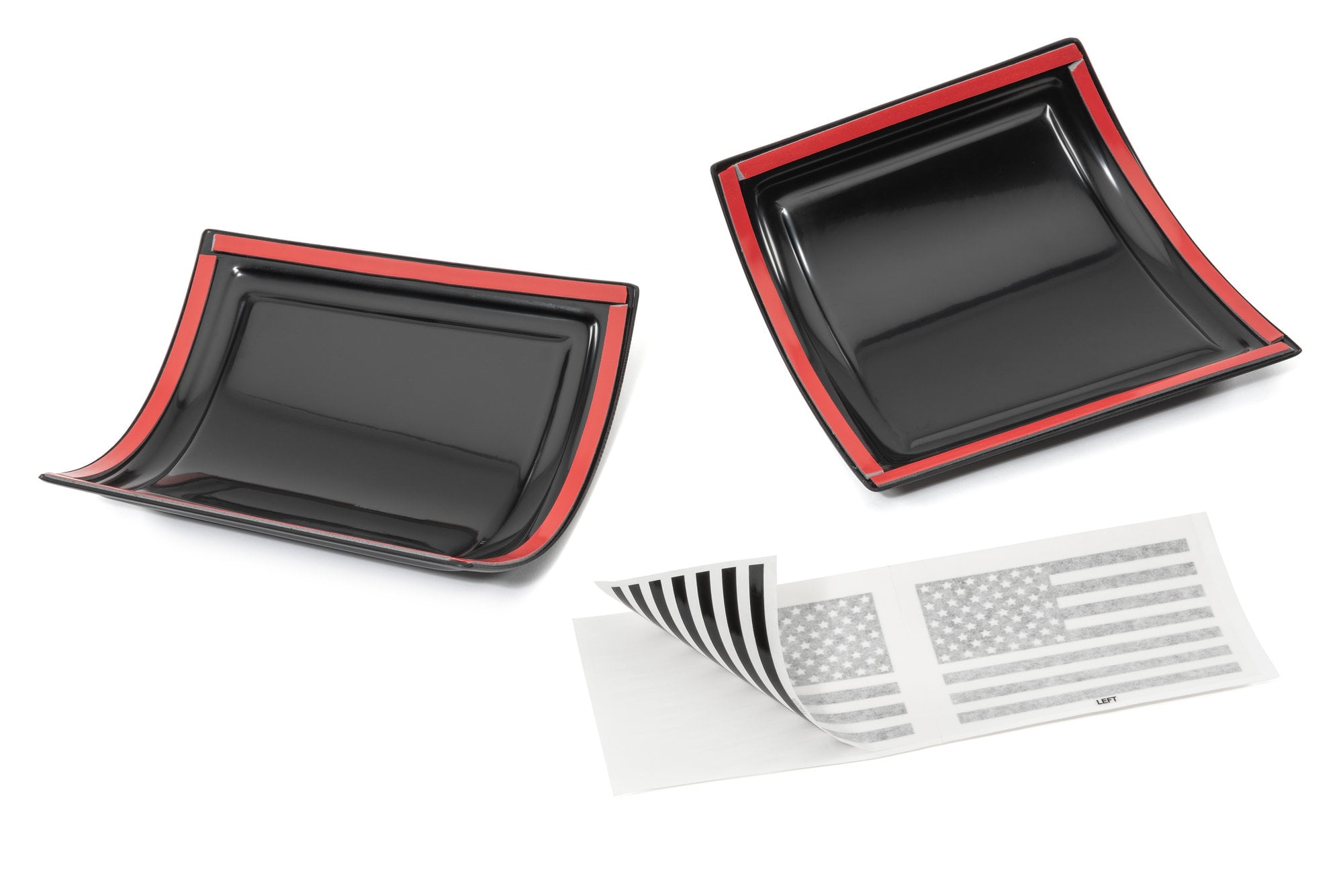 Rampage Products 76128 U.S.A. Flag Cowl Covers for 07-18 Jeep