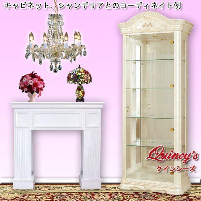 5327】 マントルピース（ホワイト）木製暖炉棚 - クインシーズ