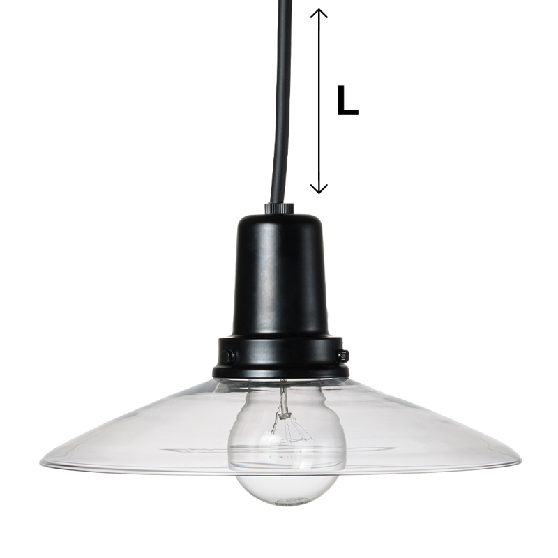 レトロペンダントライト ブラック×ブラック | LT-PD014-01-G141