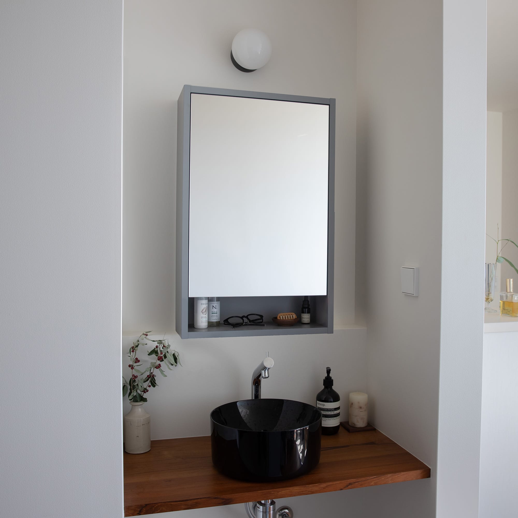 クロップドミラーキャビ ブラック W460 | KB-AC025-05-G173 | ミラー